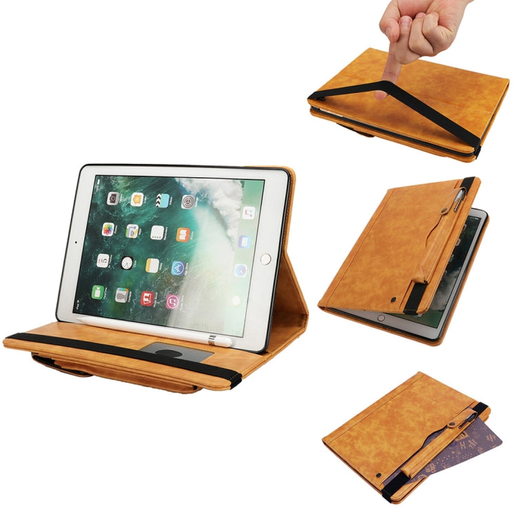 Horizontal Flip Leather Case for iPad 9.7(2018) & 9.7(2017) & Pro 9.7 & Air2 & Air,  with Double Card Slots & Pen Slots & Holder & Wallet & Photo Frame