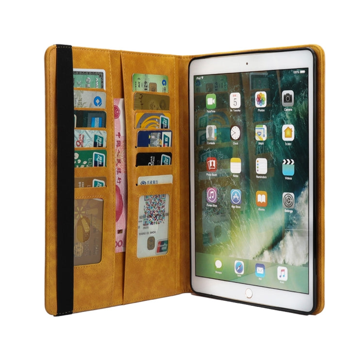 Horizontal Flip Leather Case for iPad 9.7(2018) & 9.7(2017) & Pro 9.7 & Air2 & Air,  with Double Card Slots & Pen Slots & Holder & Wallet & Photo Frame