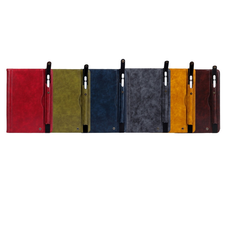 Horizontal Flip Leather Case for iPad 9.7(2018) & 9.7(2017) & Pro 9.7 & Air2 & Air,  with Double Card Slots & Pen Slots & Holder & Wallet & Photo Frame