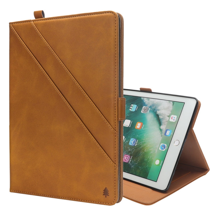 Horizontal Flip Double Holder Leather Case for iPad 9.7 (2018) / (2017) & Pro 9.7 & Air 2 & Air , with Card Slots & Photo Frame & Pen Slot