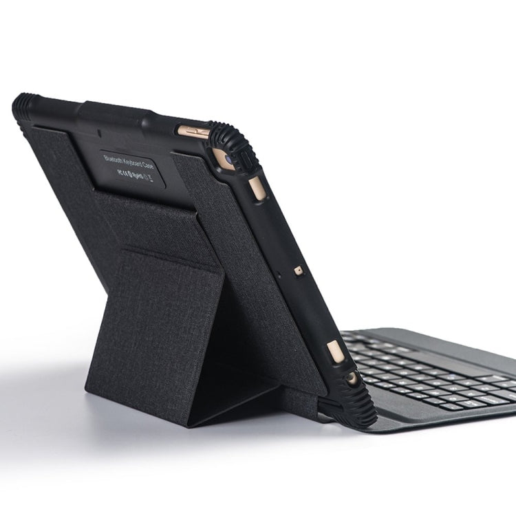 Detachable Bluetooth Keyboard + Horizontal Flip Leather Tablet Case with Holder for iPad Pro 9.7 inch, iPad Air, iPad Air 2, iPad 9.7 inch (2017), iPad 9.7 inch (2018)(Black)