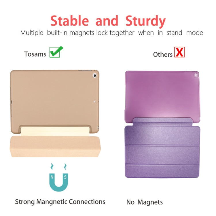 Maple Pattern Horizontal Flip PU Leather Case for iPad 9.7 (2018) & (2017) / Air 2 / Air, with Three-folding Holder & Honeycomb TPU Cover
