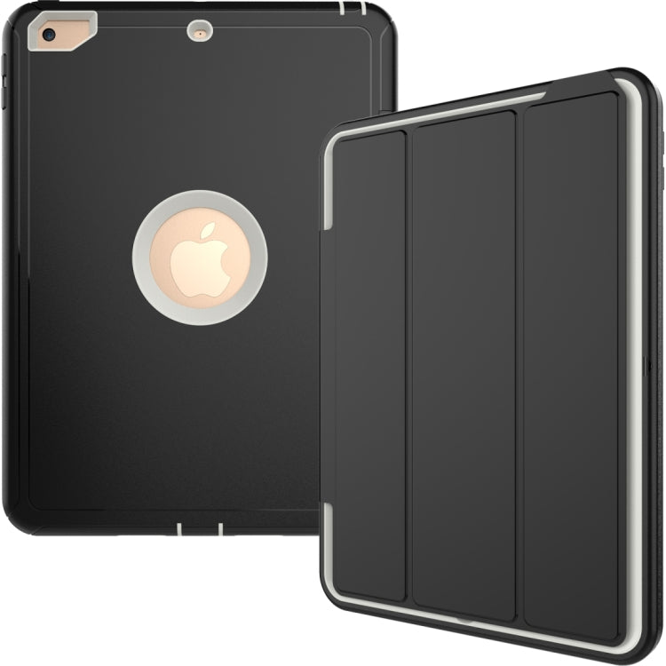 For iPad 9.7 (2018) & iPad 9.7 (2017) 3-fold Magnetic Protective Case with Smart Cover Auto-sleep & Awake Function