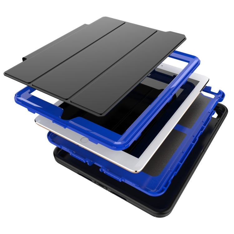 For iPad 9.7 (2018) & iPad 9.7 (2017) 3-fold Magnetic Protective Case with Smart Cover Auto-sleep & Awake Function