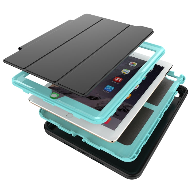 For iPad 9.7 (2018) & iPad 9.7 (2017) 3-fold Magnetic Protective Case with Smart Cover Auto-sleep & Awake Function