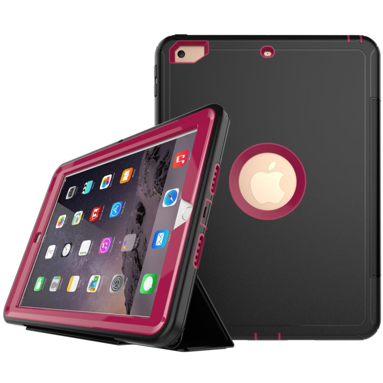 For iPad 9.7 (2018) & iPad 9.7 (2017) 3-fold Magnetic Protective Case with Smart Cover Auto-sleep & Awake Function