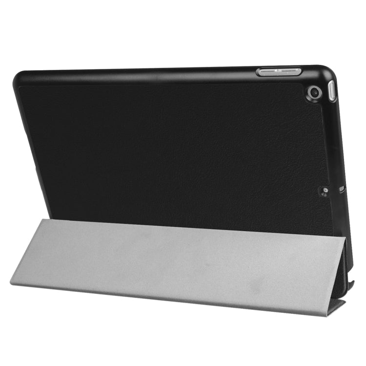 For iPad 9.7 (2018) & iPad 9.7 (2017) Custer Texture Horizontal Flip Leather Case with Three-folding Holder & Sleep / Wake-up Function