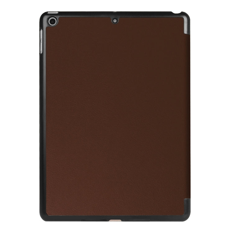 For iPad 9.7 (2018) & iPad 9.7 (2017) Custer Texture Horizontal Flip Leather Case with Three-folding Holder & Sleep / Wake-up Function
