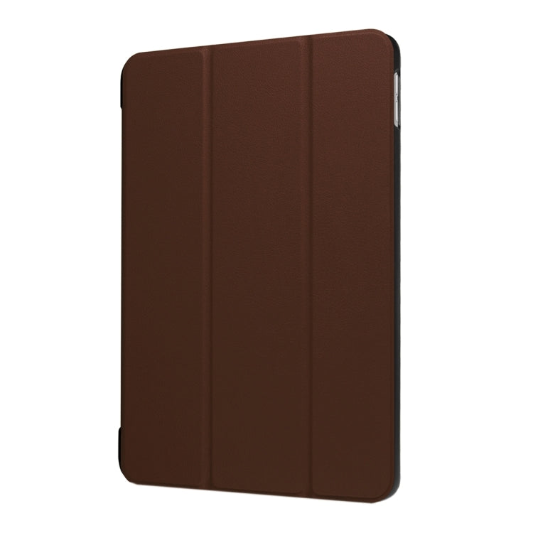 For iPad 9.7 (2018) & iPad 9.7 (2017) Custer Texture Horizontal Flip Leather Case with Three-folding Holder & Sleep / Wake-up Function