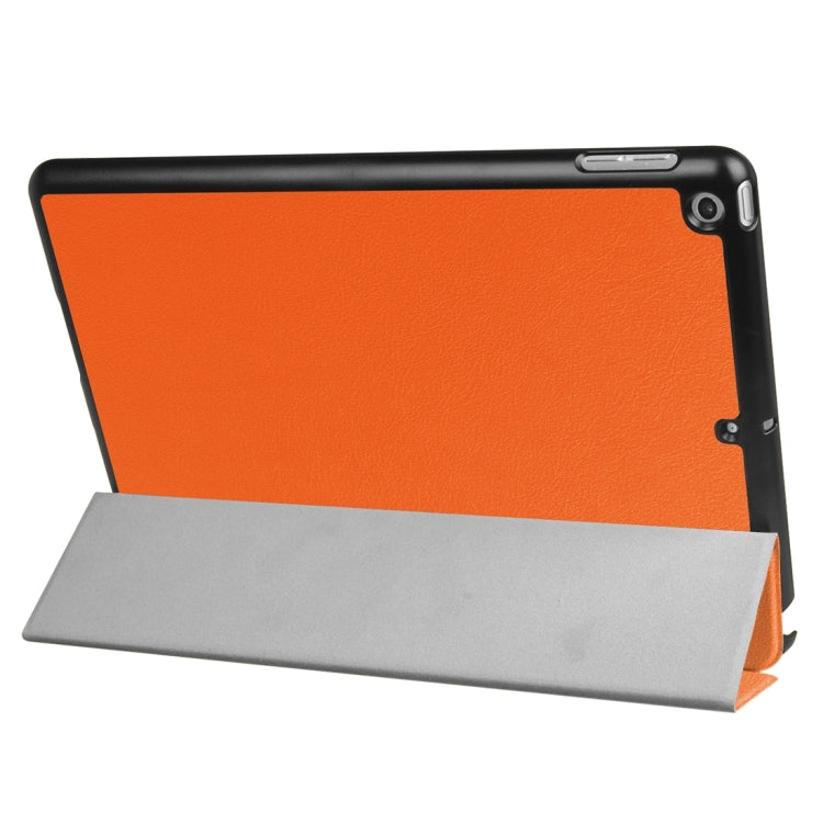 For iPad 9.7 (2018) & iPad 9.7 (2017) Custer Texture Horizontal Flip Leather Case with Three-folding Holder & Sleep / Wake-up Function