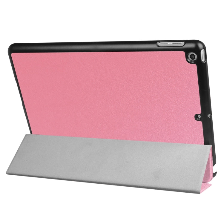 For iPad 9.7 (2018) & iPad 9.7 (2017) Custer Texture Horizontal Flip Leather Case with Three-folding Holder & Sleep / Wake-up Function