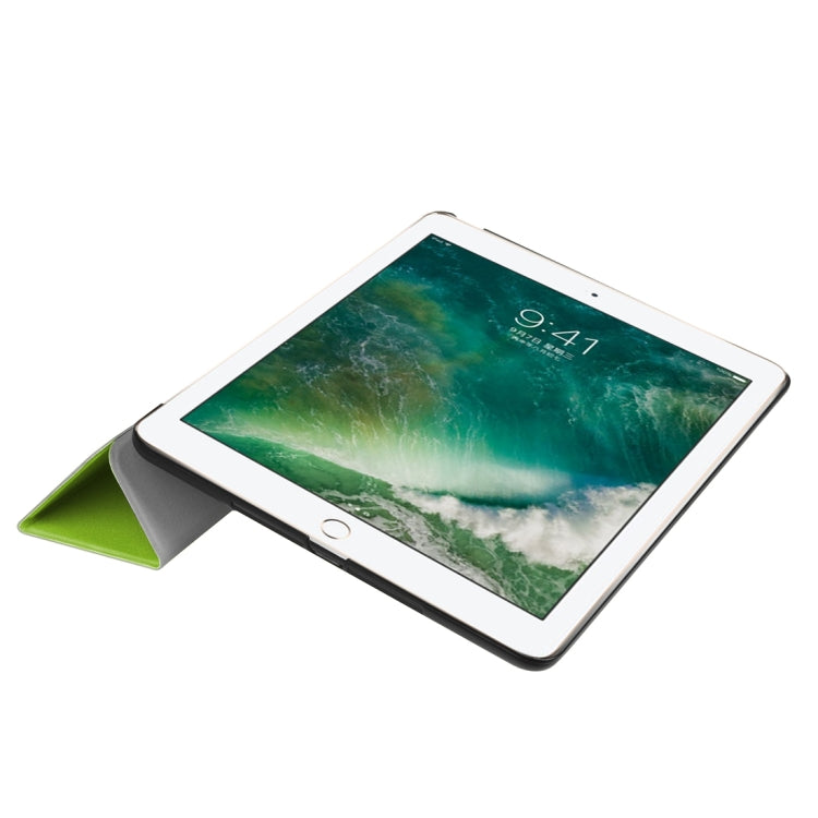 For iPad 9.7 (2018) & iPad 9.7 (2017) Custer Texture Horizontal Flip Leather Case with Three-folding Holder & Sleep / Wake-up Function