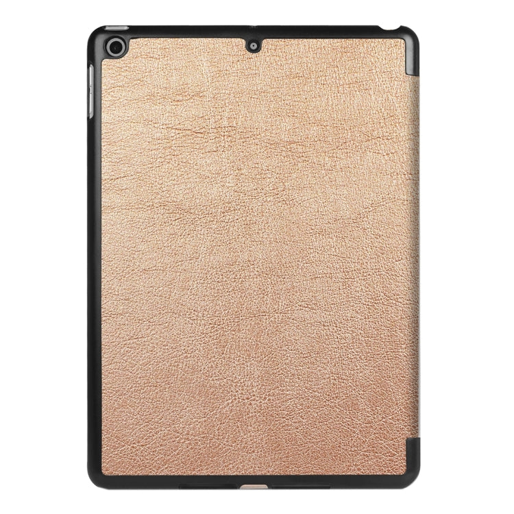 For iPad 9.7 (2018) & iPad 9.7 (2017) Custer Texture Horizontal Flip Leather Case with Three-folding Holder & Sleep / Wake-up Function