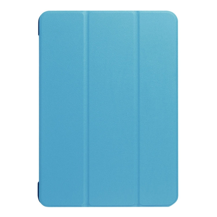 For iPad 9.7 (2018) & iPad 9.7 (2017) Custer Texture Horizontal Flip Leather Case with Three-folding Holder & Sleep / Wake-up Function
