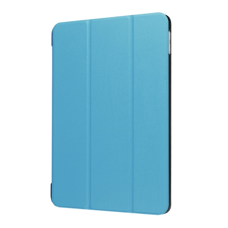For iPad 9.7 (2018) & iPad 9.7 (2017) Custer Texture Horizontal Flip Leather Case with Three-folding Holder & Sleep / Wake-up Function