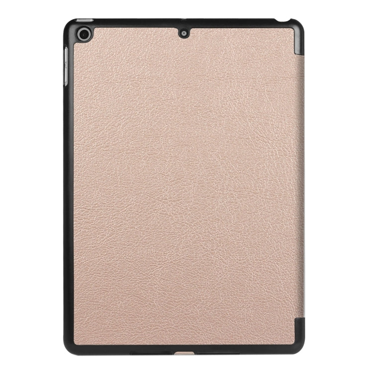 For iPad 9.7 (2018) & iPad 9.7 (2017) Custer Texture Horizontal Flip Leather Case with Three-folding Holder & Sleep / Wake-up Function