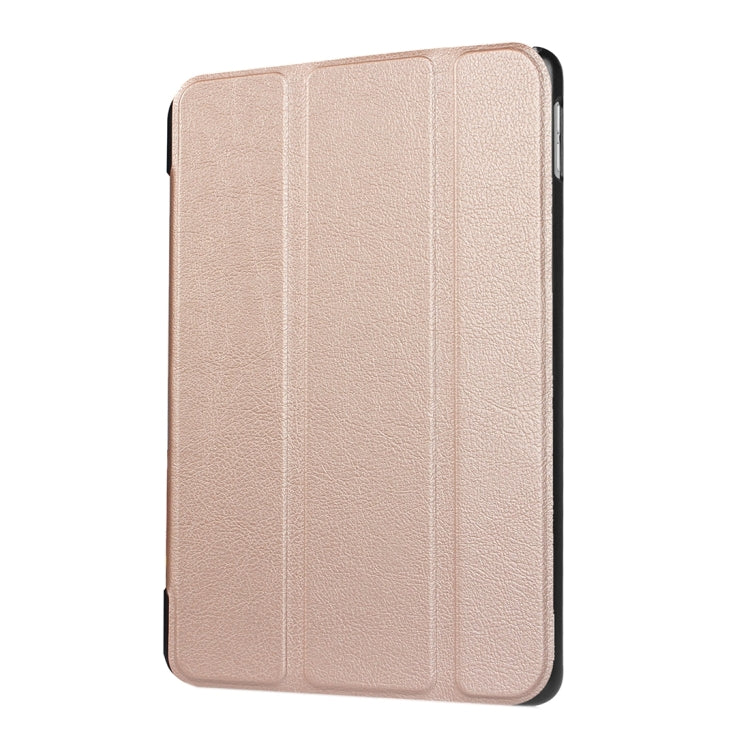 For iPad 9.7 (2018) & iPad 9.7 (2017) Custer Texture Horizontal Flip Leather Case with Three-folding Holder & Sleep / Wake-up Function