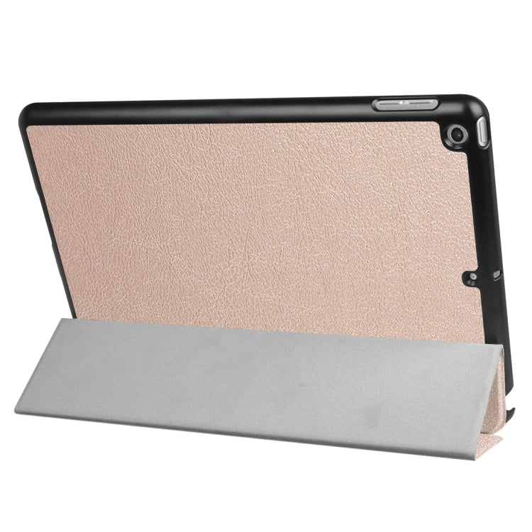 For iPad 9.7 (2018) & iPad 9.7 (2017) Custer Texture Horizontal Flip Leather Case with Three-folding Holder & Sleep / Wake-up Function