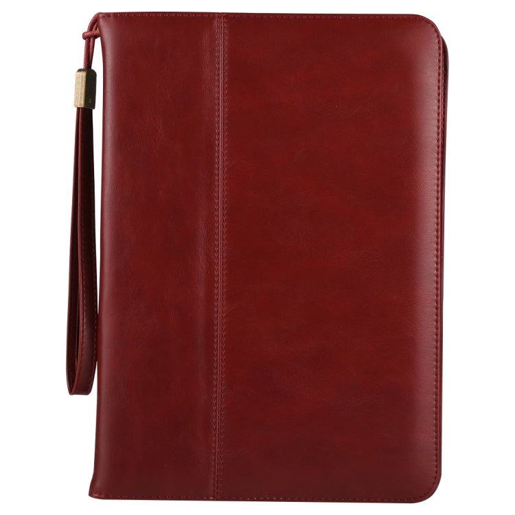 Bag Type Retro Cowhide Texture PU Horizontal Flip Leather Case with Holder & Card Slots & Lanyard & Wake-up Function, For iPad Air / iPad Air 2 / iPad Pro 9.7 / iPad 9.7 (2018) & iPad 9.7 (2017)