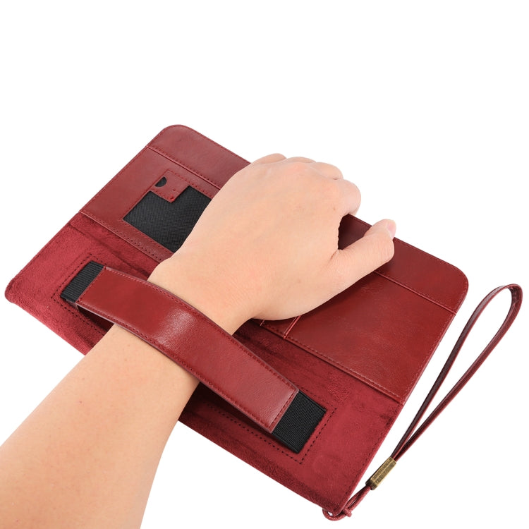 Bag Type Retro Cowhide Texture PU Horizontal Flip Leather Case with Holder & Card Slots & Lanyard & Wake-up Function, For iPad Air / iPad Air 2 / iPad Pro 9.7 / iPad 9.7 (2018) & iPad 9.7 (2017)