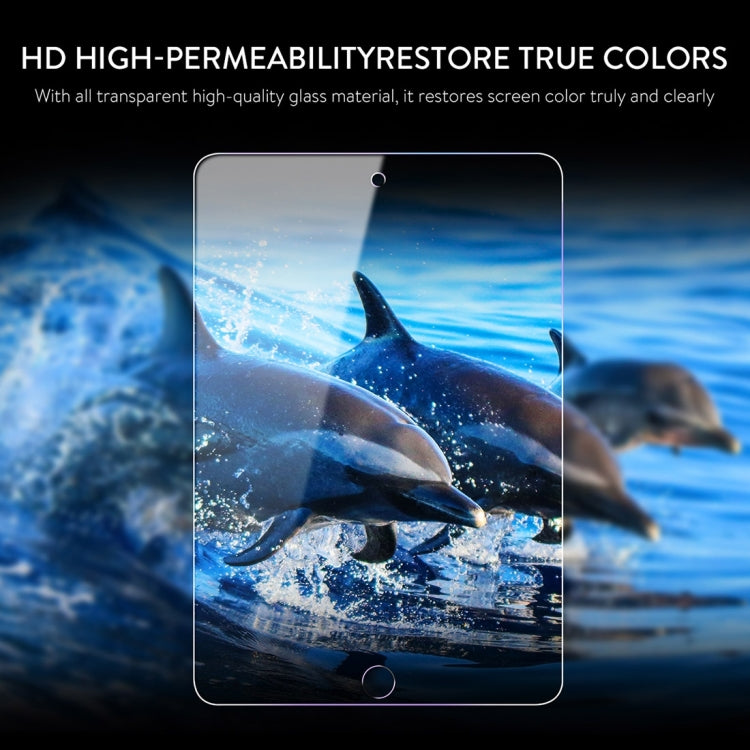 Baseus for iPad 9.7 (2018) & iPad 9.7 inch (2017) 0.3mm 9H Surface Hardness Transparent Anti Blue-ray Glass Screen Protector Film(Transparent)