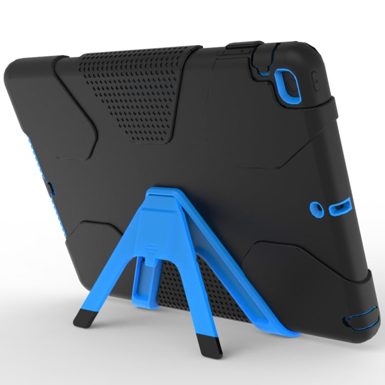 For iPad 9.7 (2018) & iPad 9.7 inch (2017) PC+Silicone Shockproof Protective Back Cover Case With Holder