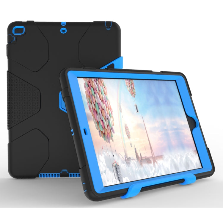 For iPad 9.7 (2018) & iPad 9.7 inch (2017) PC+Silicone Shockproof Protective Back Cover Case With Holder