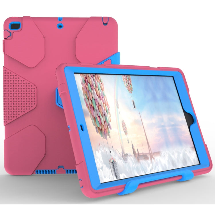 For iPad 9.7 (2018) & iPad 9.7 inch (2017) PC+Silicone Shockproof Protective Back Cover Case With Holder