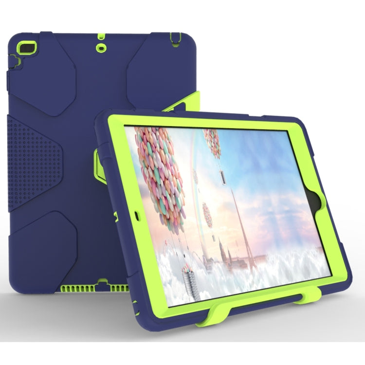 For iPad 9.7 (2018) & iPad 9.7 inch (2017) PC+Silicone Shockproof Protective Back Cover Case With Holder