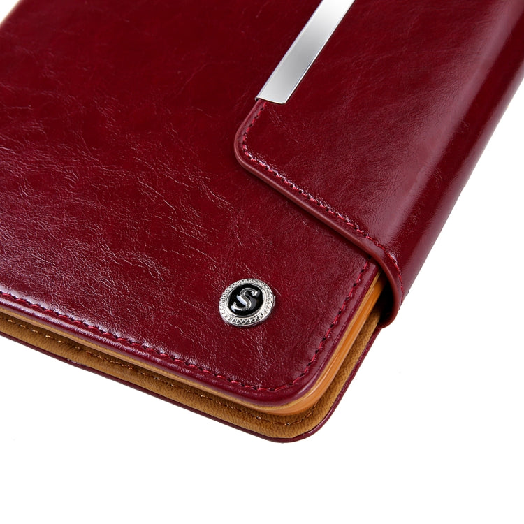 Crazy Horse Texture Horizontal Flip Case for iPad 9.7 (2018) & iPad 9.7 inch (2017), with Holder & Card Slots(Red)