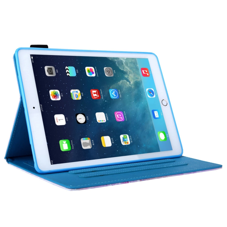 Sand Pattern Horizontal Flip Leather Case for iPad Air / Air 2 / iPad Pro 9.7 2016 / iPad 9.7 2017 / iPad 9.7 2018, with Holder & Card Slot & Sleep / Wake-up Function