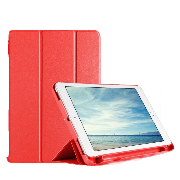 Multifunctional Shockproof PU Protective Case for iPad 9.7 (2018) / 9.7 (2017) / air / air2, with Holder & Cards Box & USB cables storage & Pen slot