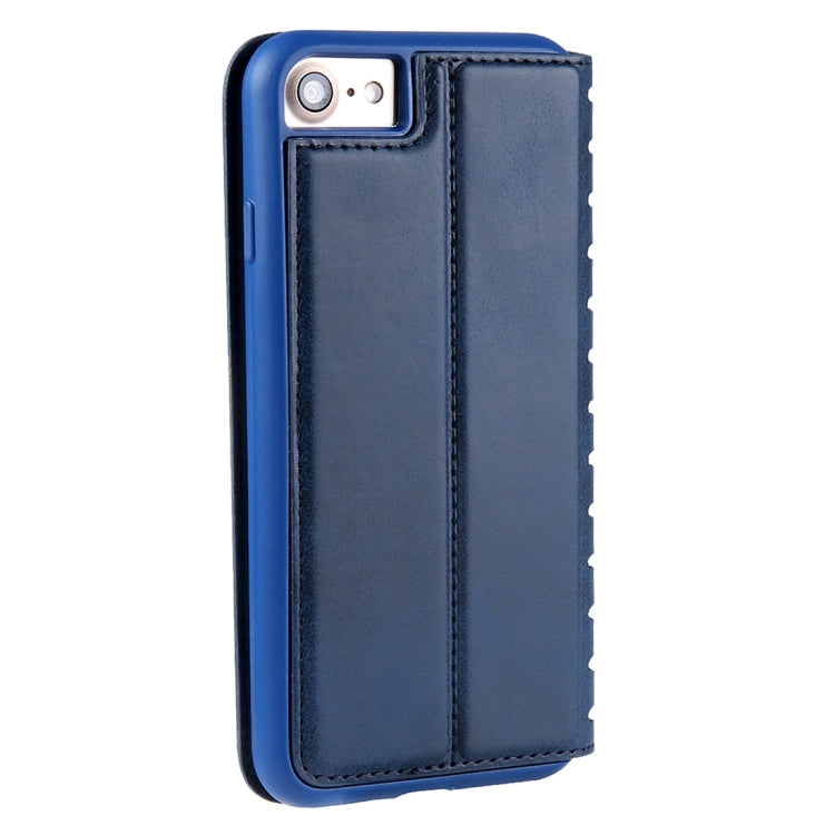 For  iPhone 8 & 7  PU Retro Texture with Absorption Horizontal Flip Leather Case with Holder & Card Slots