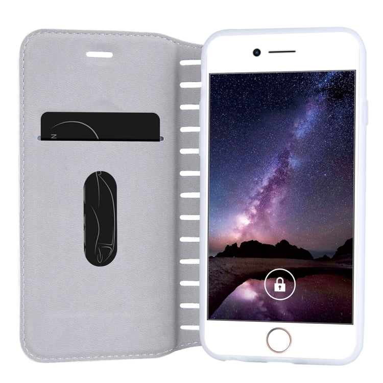 For  iPhone 8 & 7  PU Retro Texture with Absorption Horizontal Flip Leather Case with Holder & Card Slots