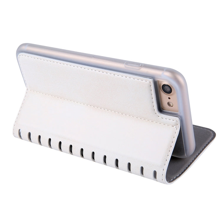 For  iPhone 8 & 7  PU Retro Texture with Absorption Horizontal Flip Leather Case with Holder & Card Slots