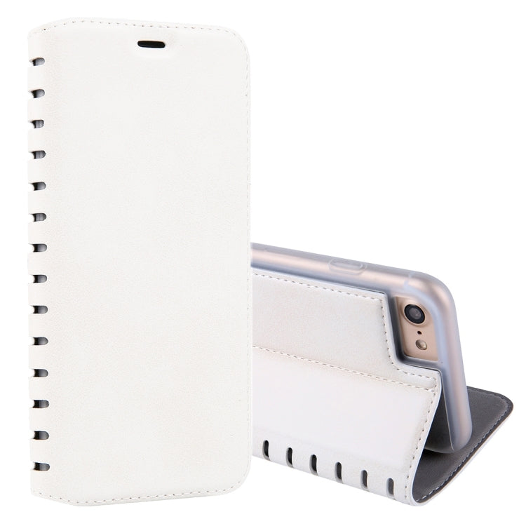 For  iPhone 8 & 7  PU Retro Texture with Absorption Horizontal Flip Leather Case with Holder & Card Slots