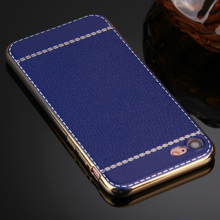 For  iPhone 8 & 7  3D Litchi Texture Soft TPU Protective Case
