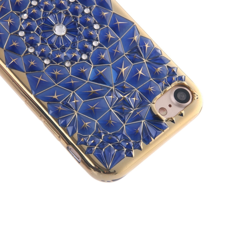 For  iPhone 8 & 7  Diamond Encrusted Pattern Electroplating TPU Protective Case
