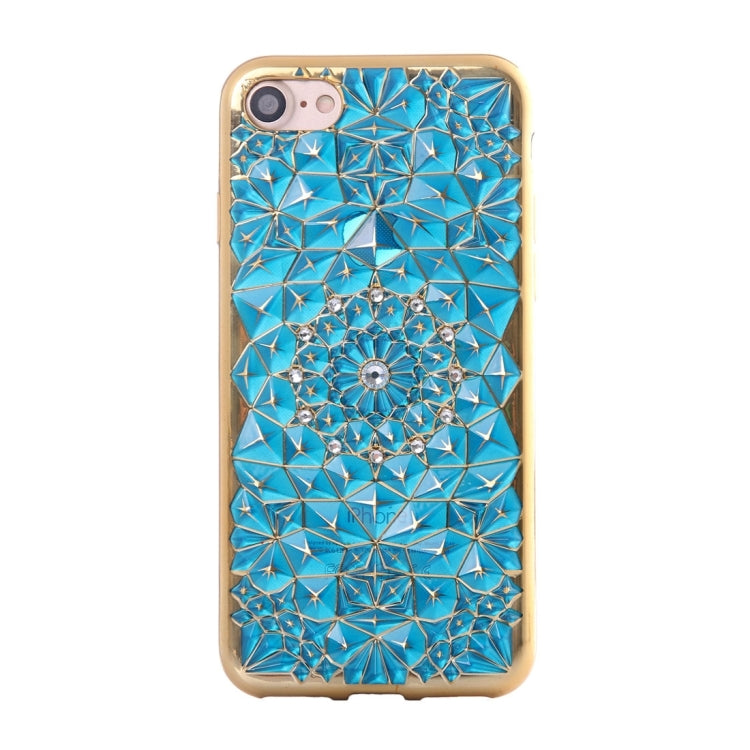 For  iPhone 8 & 7  Diamond Encrusted Pattern Electroplating TPU Protective Case