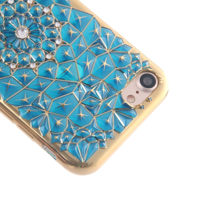 For  iPhone 8 & 7  Diamond Encrusted Pattern Electroplating TPU Protective Case