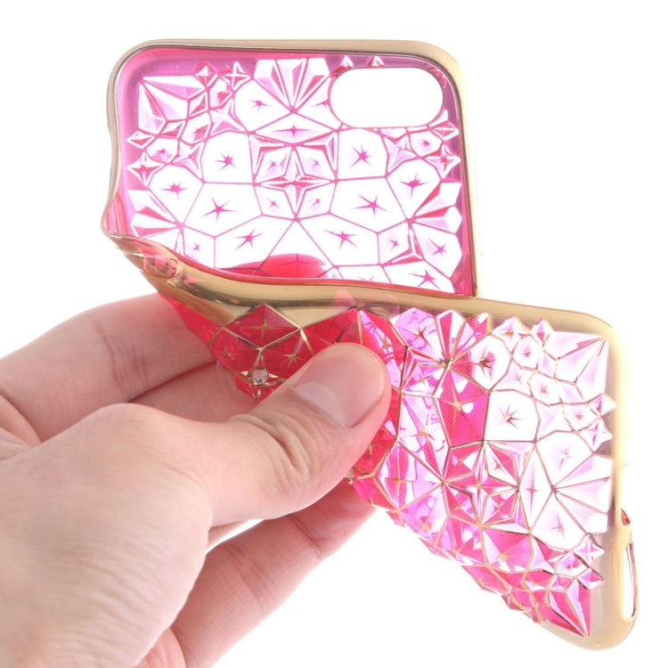 For  iPhone 8 & 7  Diamond Encrusted Pattern Electroplating TPU Protective Case