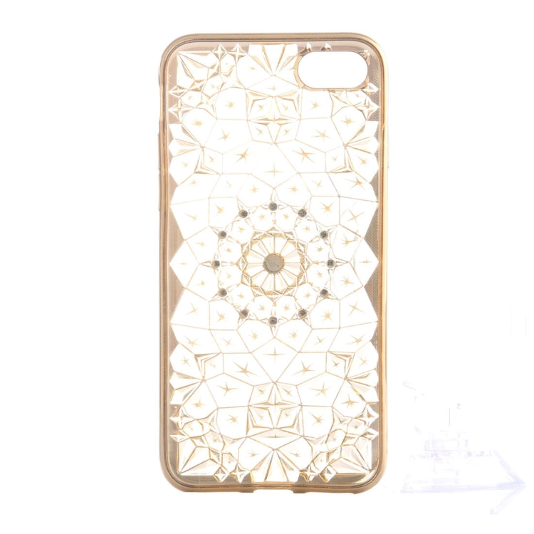 For  iPhone 8 & 7  Diamond Encrusted Pattern Electroplating TPU Protective Case