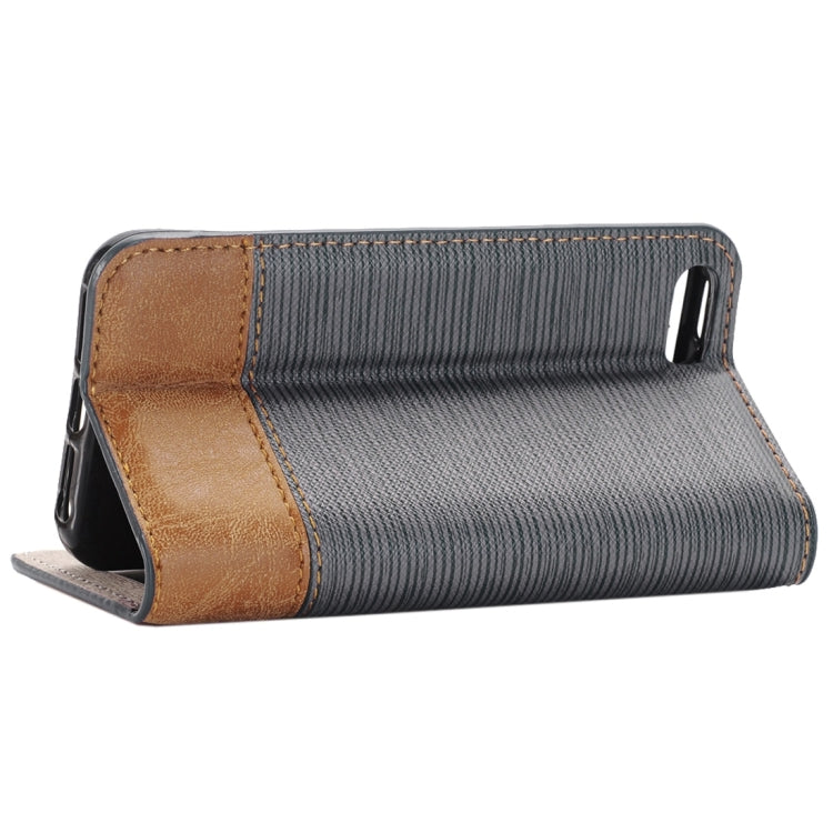 For  iPhone 8 & 7  Cross-shaped Texture Horizontal Flip Leather Case with Holder & Card Slots & Wallet