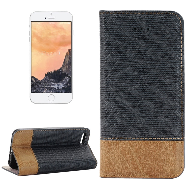 For  iPhone 8 & 7  Cross-shaped Texture Horizontal Flip Leather Case with Holder & Card Slots & Wallet