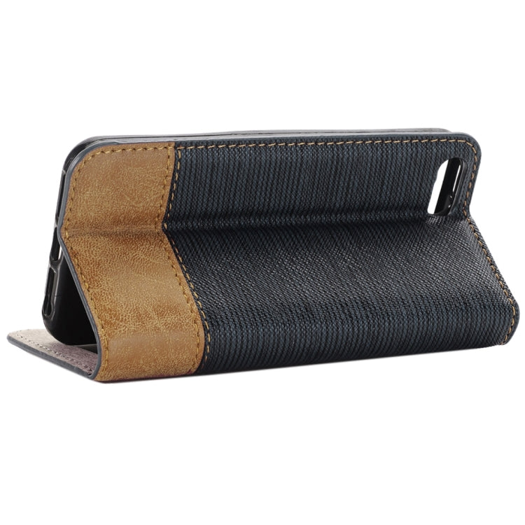 For  iPhone 8 & 7  Cross-shaped Texture Horizontal Flip Leather Case with Holder & Card Slots & Wallet