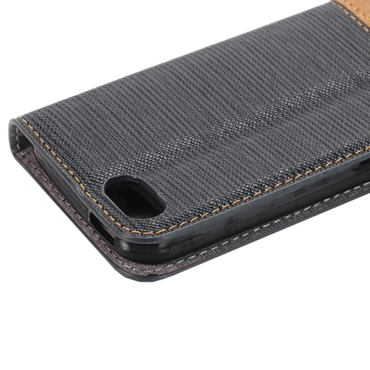 For  iPhone 8 & 7  Cross-shaped Texture Horizontal Flip Leather Case with Holder & Card Slots & Wallet