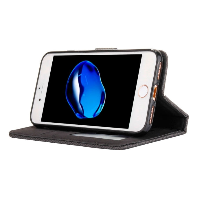 For  iPhone 8 & 7  Business Notebook Style Hit Color Horizontal Flip Leather Case with Holder & Card Slots & Wallet & Photo Frame