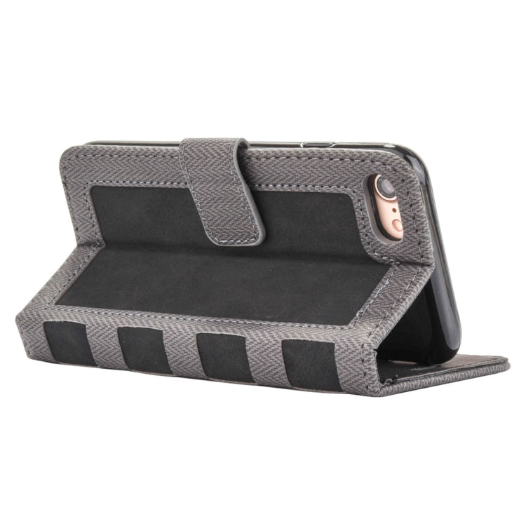 For  iPhone 8 & 7  Business Notebook Style Hit Color Horizontal Flip Leather Case with Holder & Card Slots & Wallet & Photo Frame