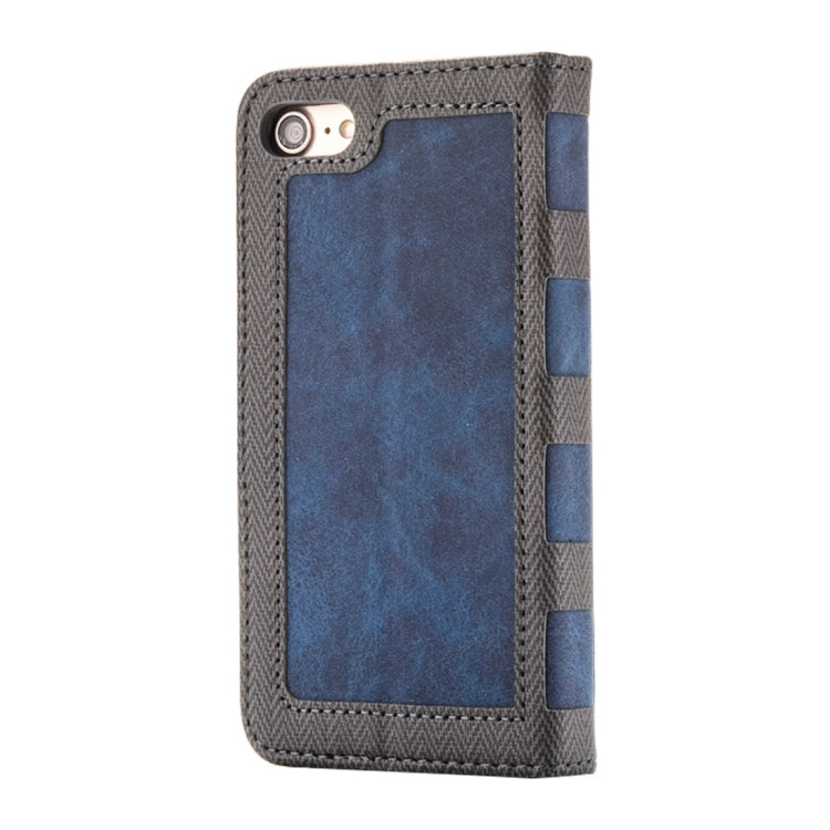 For  iPhone 8 & 7  Business Notebook Style Hit Color Horizontal Flip Leather Case with Holder & Card Slots & Wallet & Photo Frame