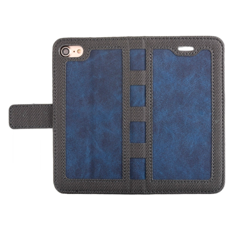 For  iPhone 8 & 7  Business Notebook Style Hit Color Horizontal Flip Leather Case with Holder & Card Slots & Wallet & Photo Frame